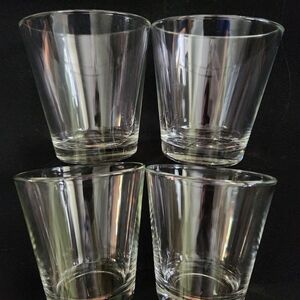 Elegant Clear Glass Tumbler Set Of 4